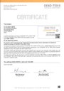 2020 Renewal of Oeko-Tex® certificate SHAO 095780