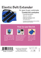 Elastic belt button extender combo kit